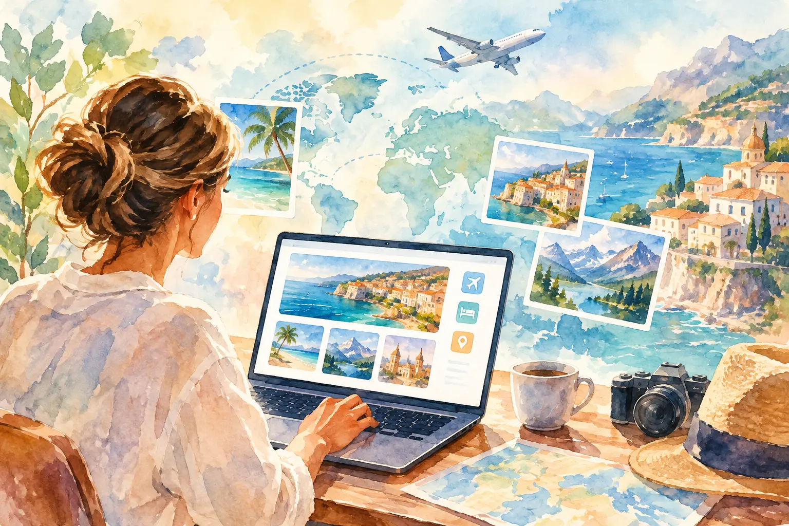 Advertising on travel platforms