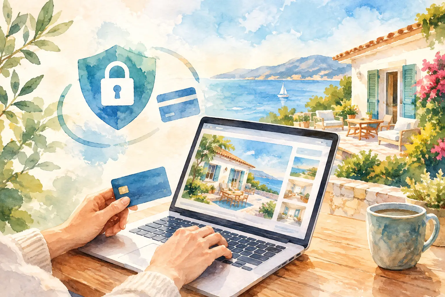 دفع آمن عند حجز شقة لقضاء العطلات
