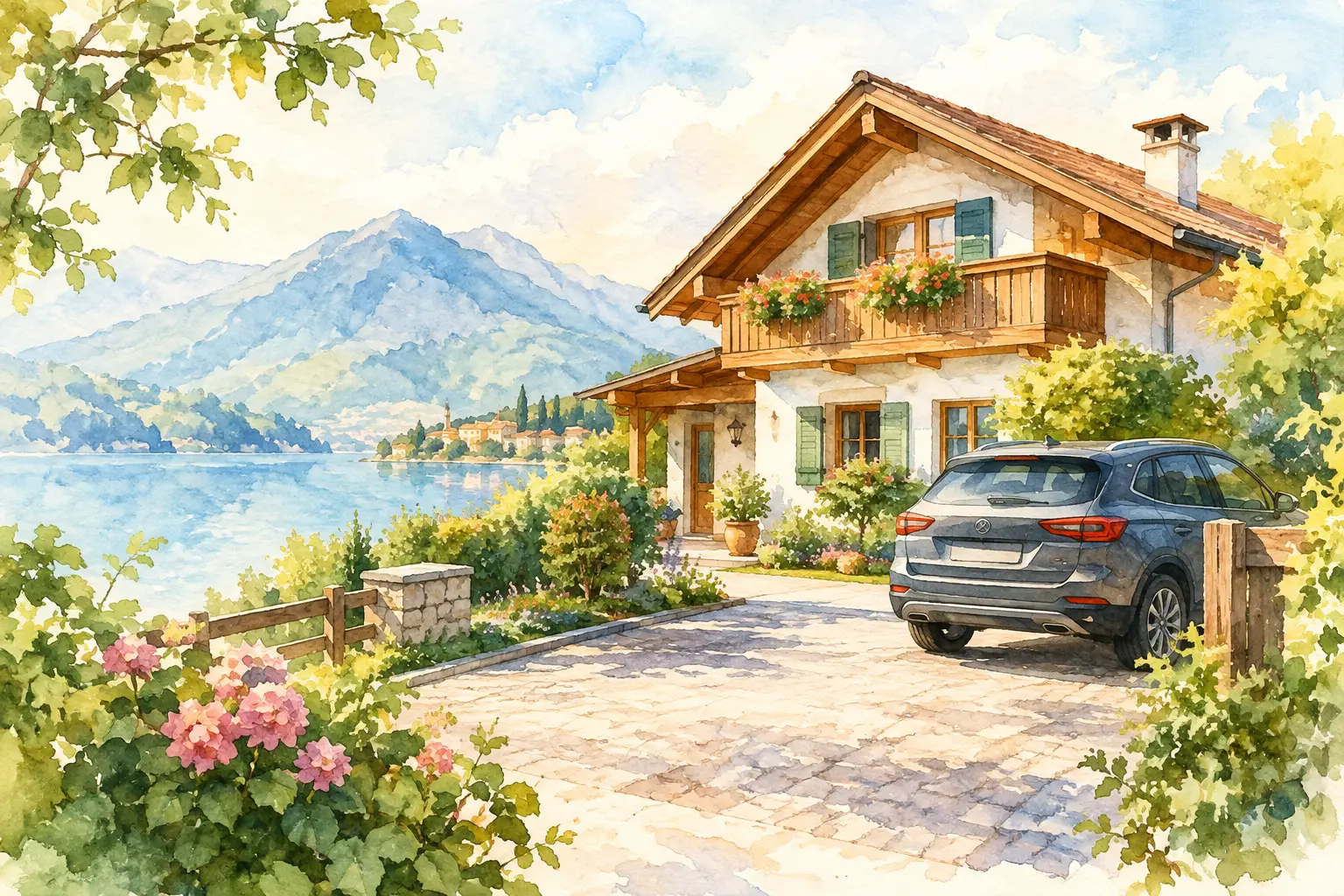 احجز منزلًا لقضاء العطلات مع موقف سيارات خاص
